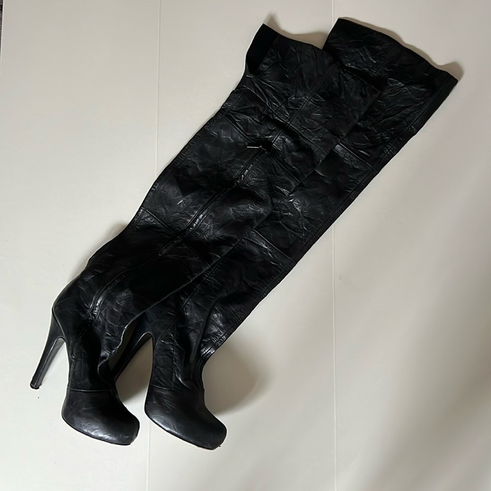 Report Signature: Black Over The Knee Boots
